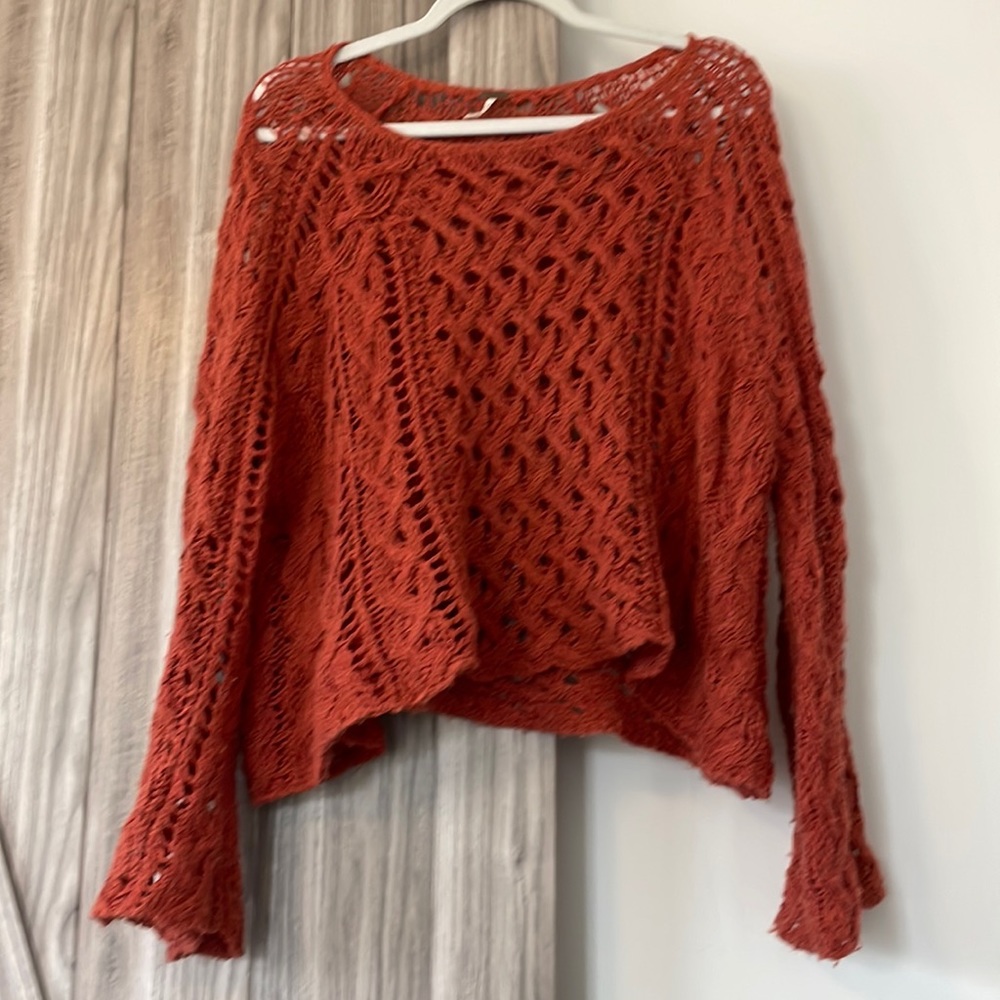 Free people Pegasus open knit sweater